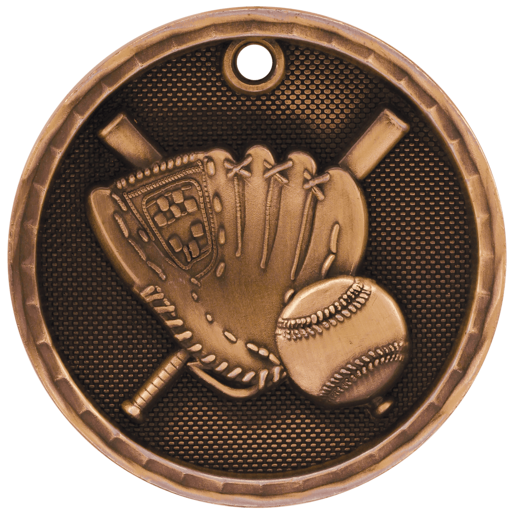 Antique 3D Baseball / Softball Medals