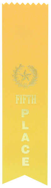Pinked Ribbon 1st, 2nd, 3rd, 4th, 5th, or 6th Place