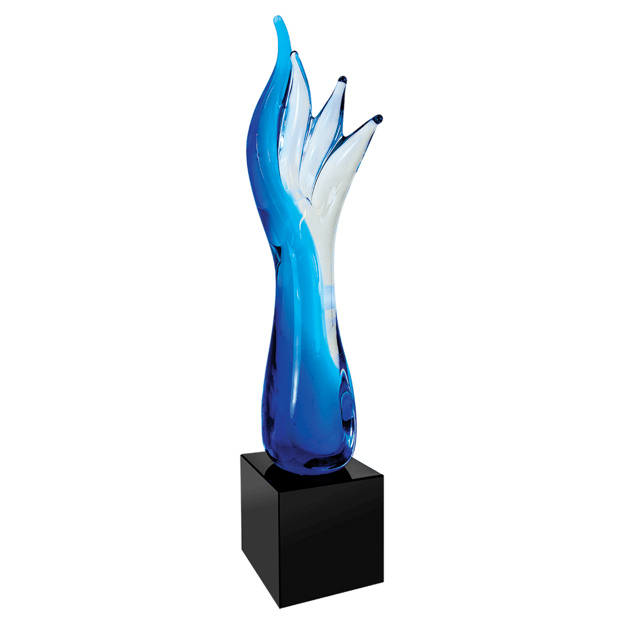 17" Blue Aspire Art Glass Award (MVP Hierarchy)