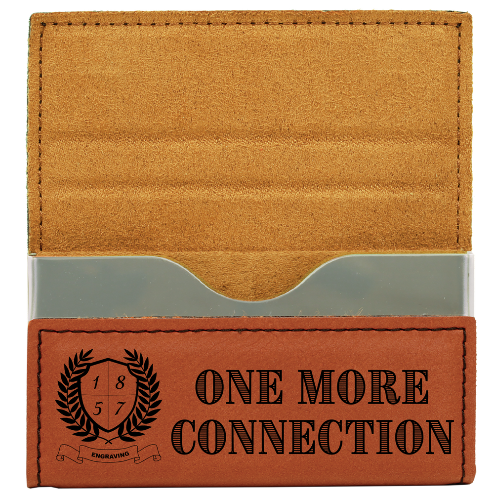 Leatherette Hard Business Card Holders