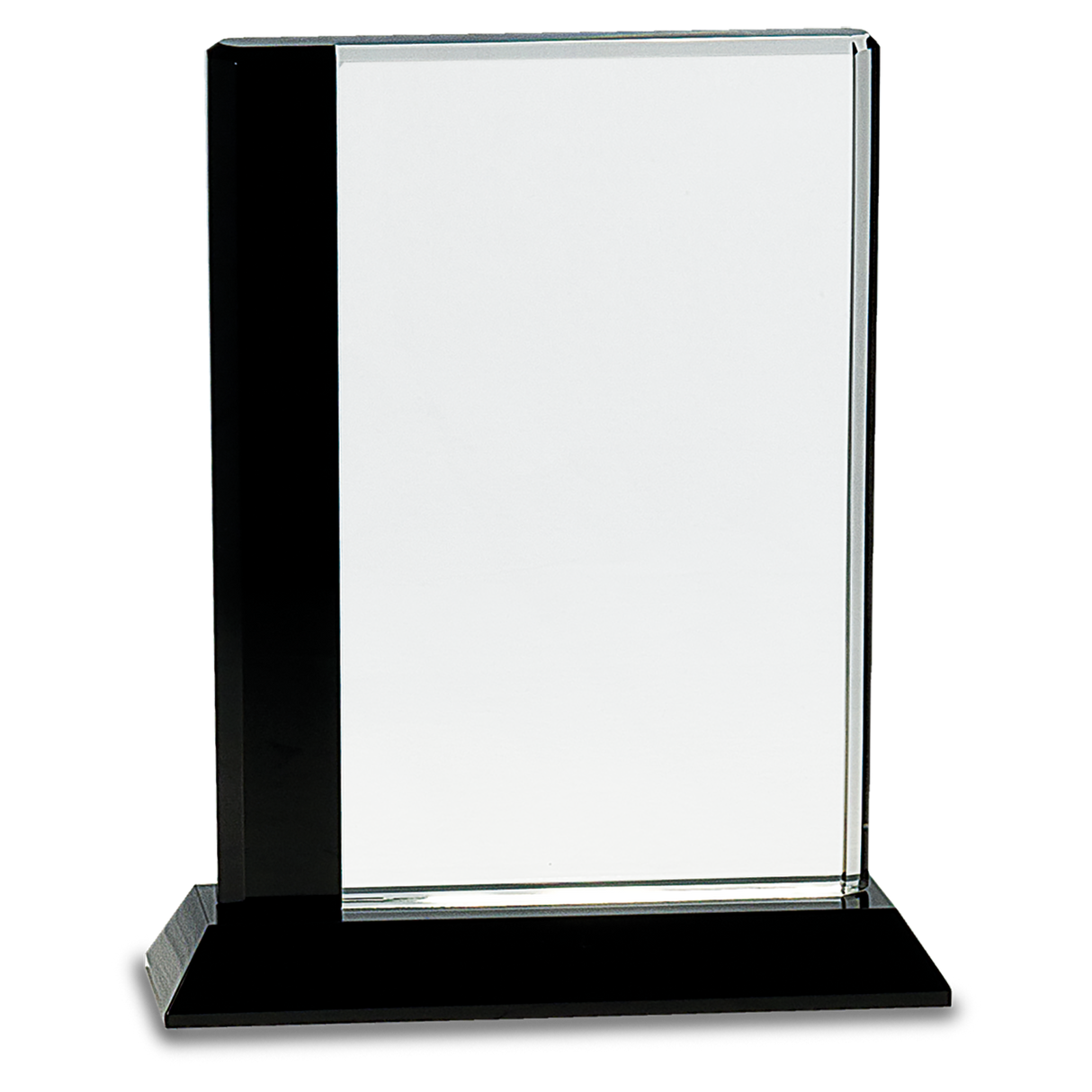 Black Edge Crystal on Black Pedestal Awards