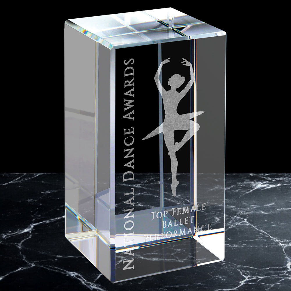 Crystal Column Block Paperweights