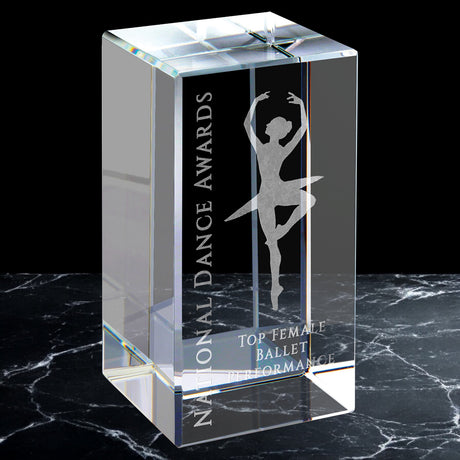 Crystal Column Block Paperweights