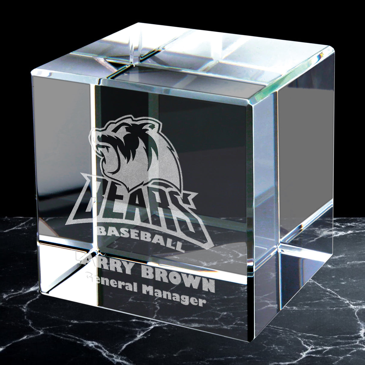 Crystal Cube Block Paperweights