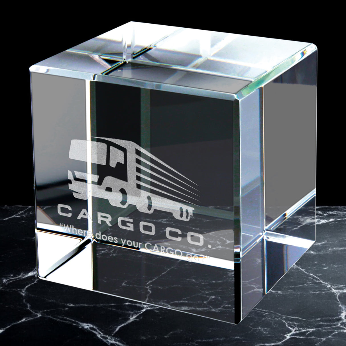 Crystal Cube Block Paperweights