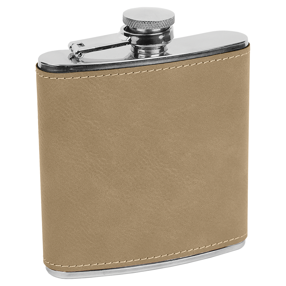 6 oz. Individual Leatherette Flasks