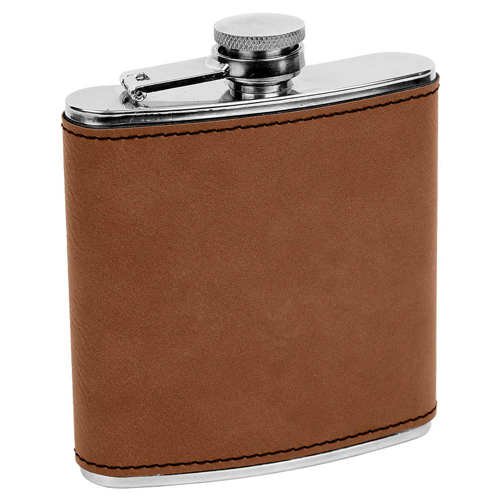 6 oz. Individual Leatherette Flasks