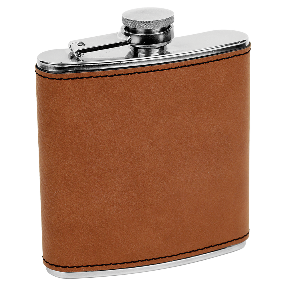 6 oz. Individual Leatherette Flasks