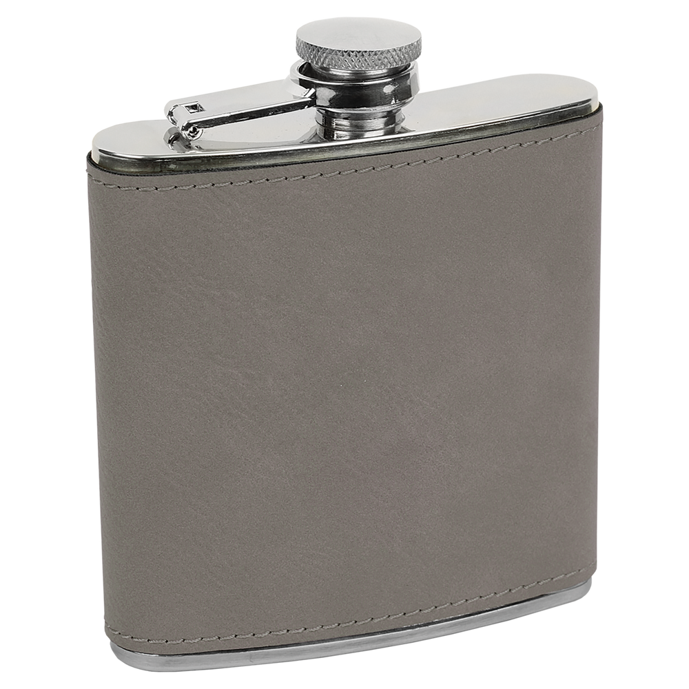 6 oz. Individual Leatherette Flasks