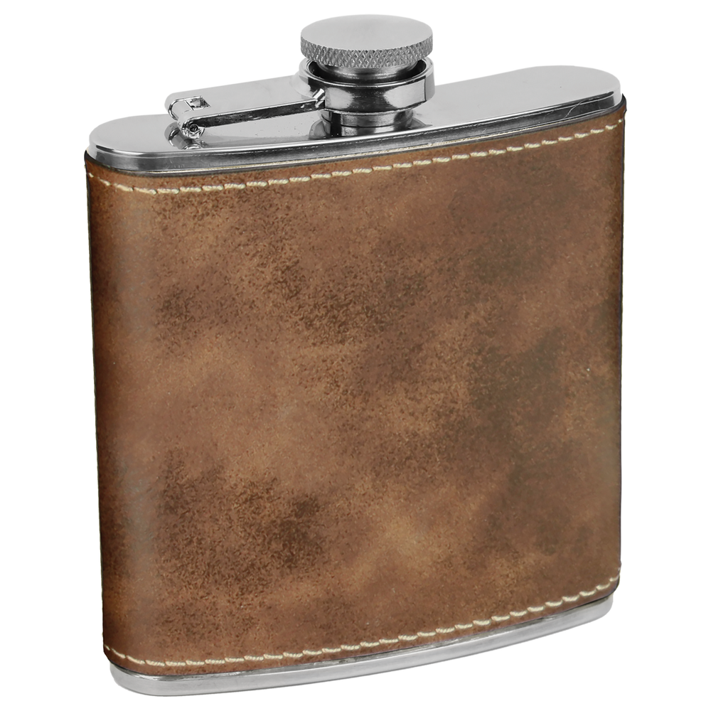 6 oz. Individual Leatherette Flasks