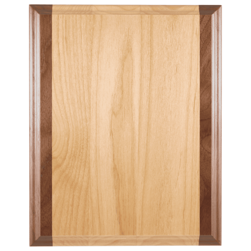 Genuine Red Alder and Walnut Plaques (Two-Toned)