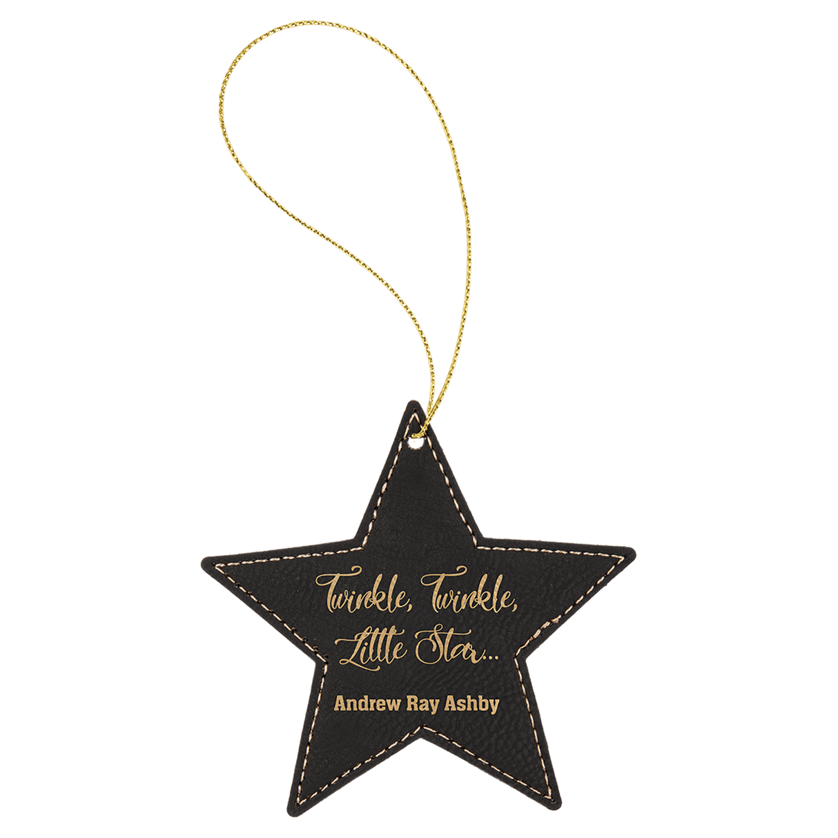 Star Leatherette Ornaments
