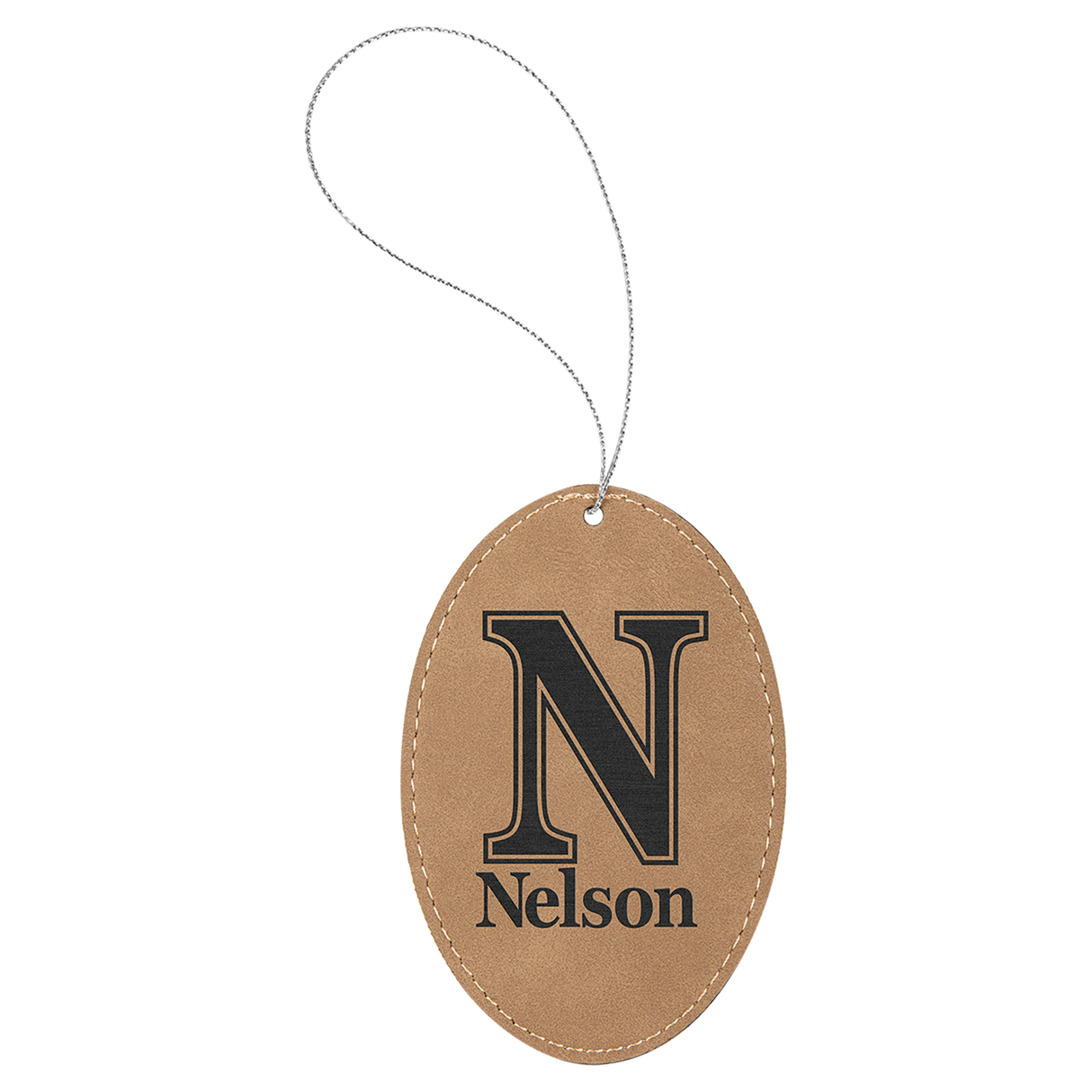 Oval Leatherette Ornaments