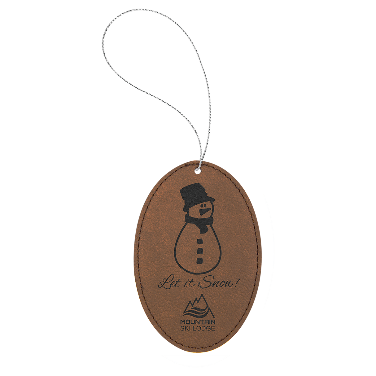 Oval Leatherette Ornaments