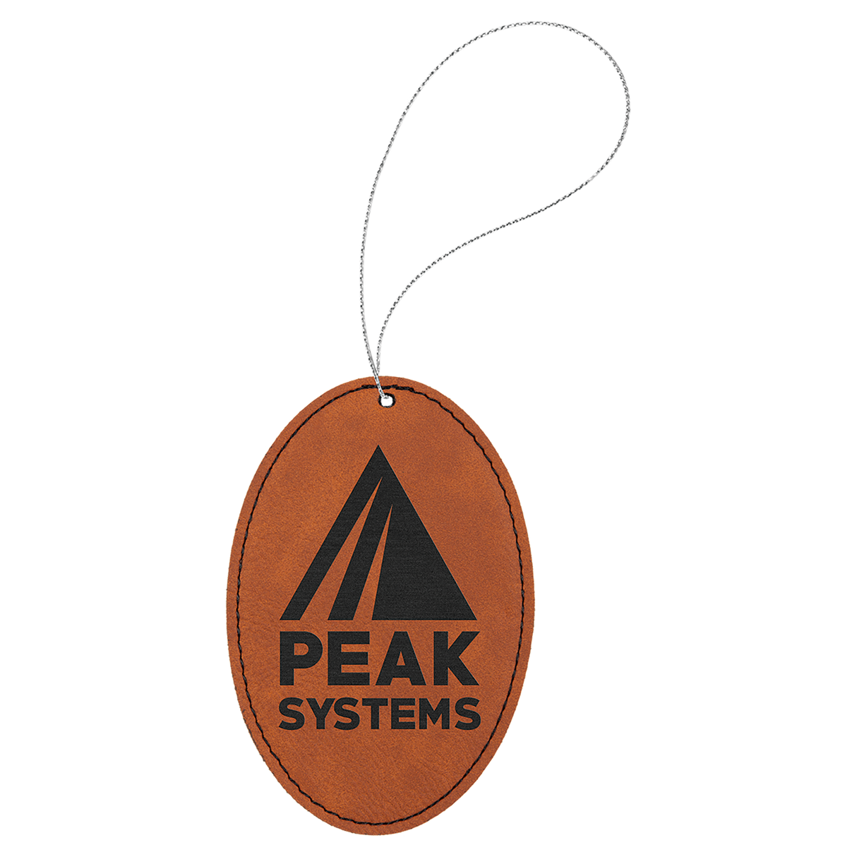 Oval Leatherette Ornaments