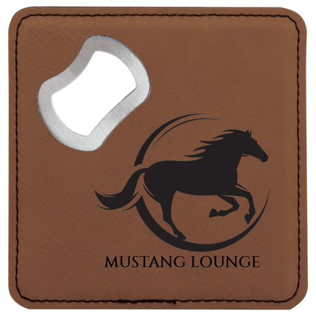 4 inch Coasters with Bottle Opener (Set of 6)