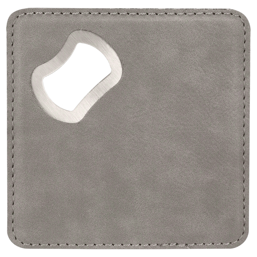 4 inch Coasters with Bottle Opener (Set of 6)