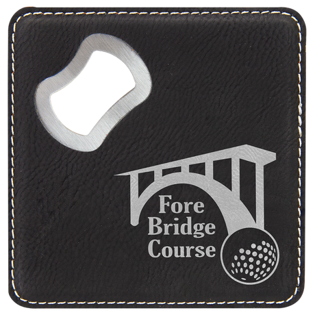 4 inch Coasters with Bottle Opener (Set of 6)