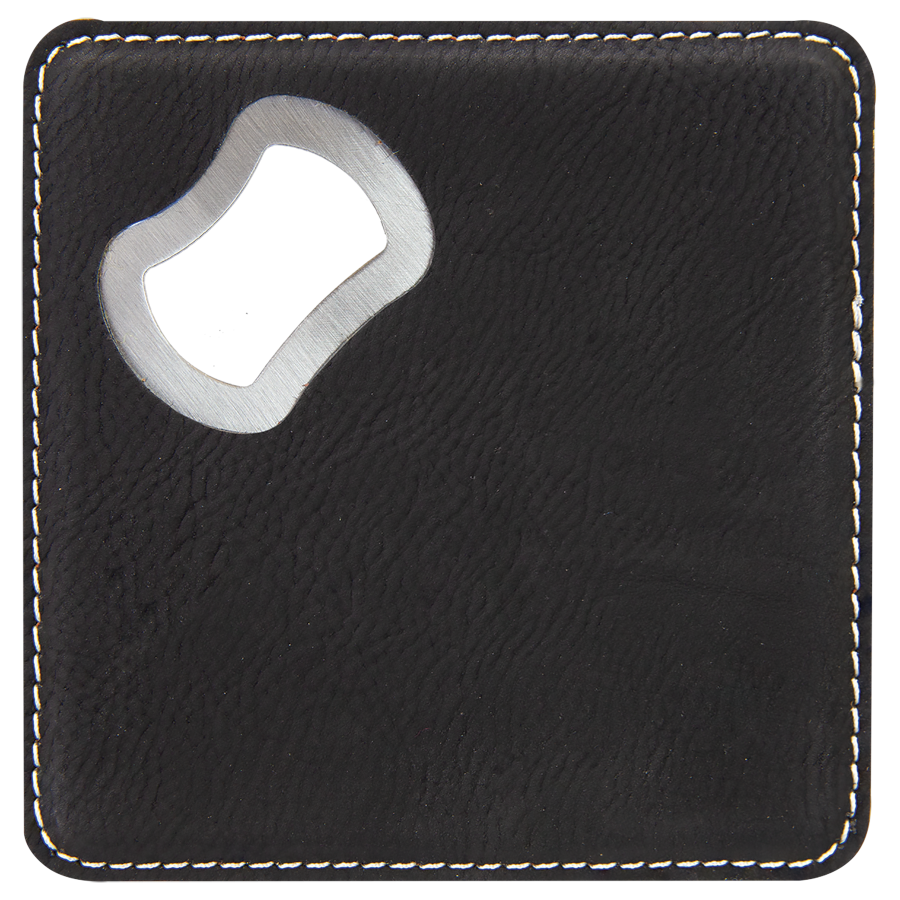 4 inch Coasters with Bottle Opener (Set of 6)