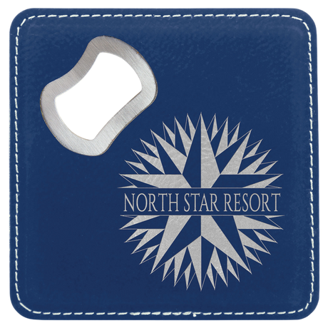4 inch Coasters with Bottle Opener (Set of 6)