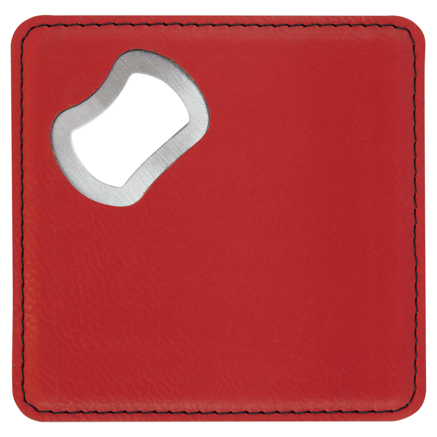 4 inch Coasters with Bottle Opener (Set of 6)