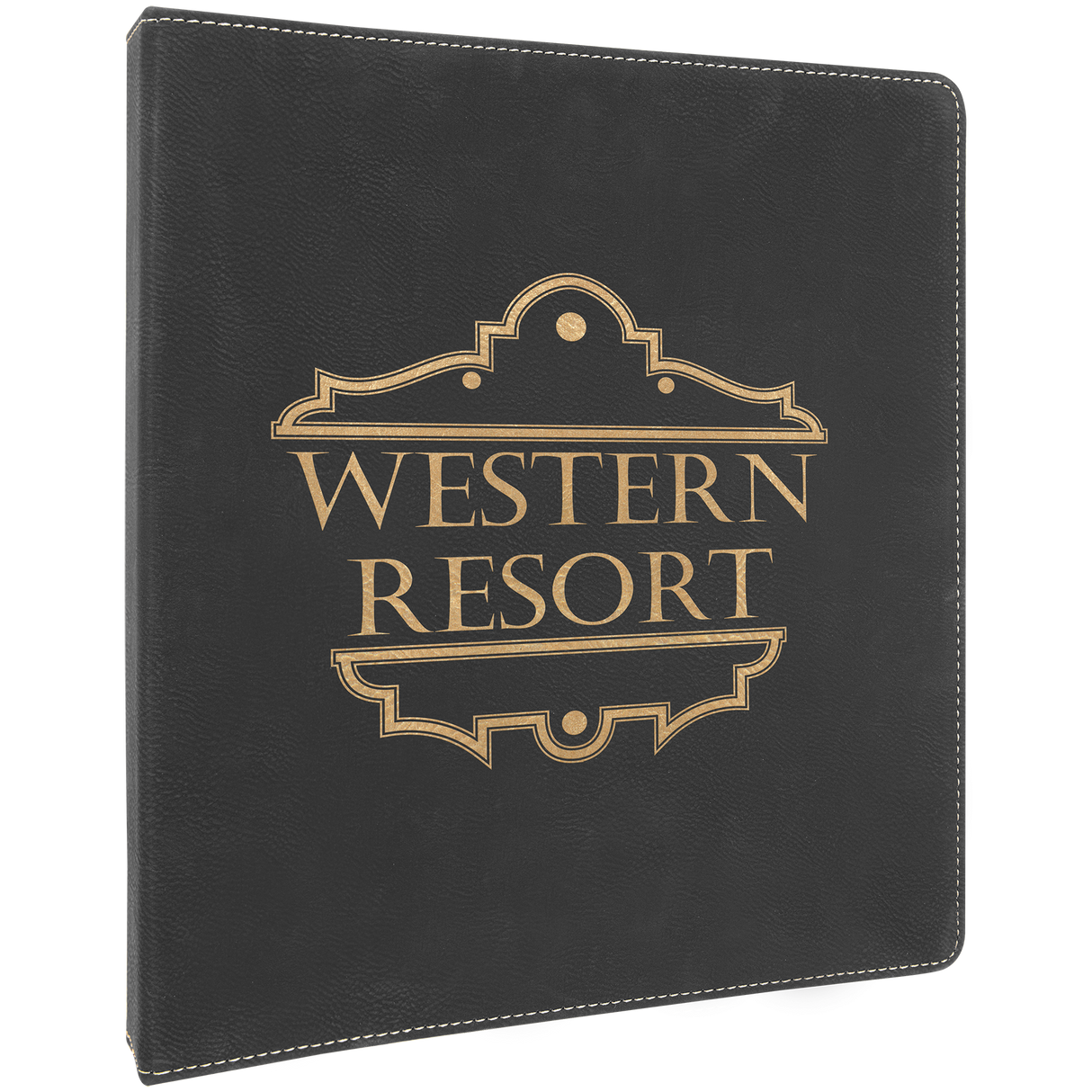 3-Ring Laserable Leatherette Binder