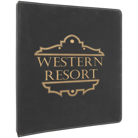 3-Ring Laserable Leatherette Binder