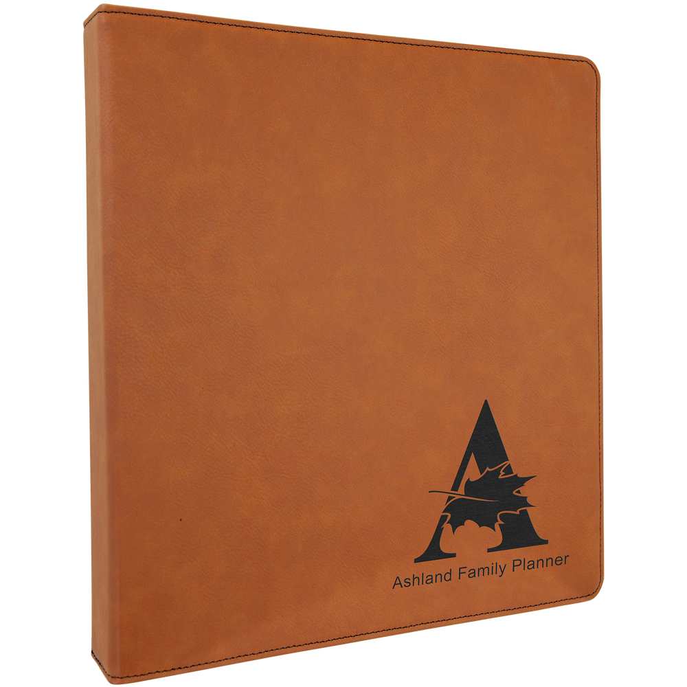 3-Ring Laserable Leatherette Binder