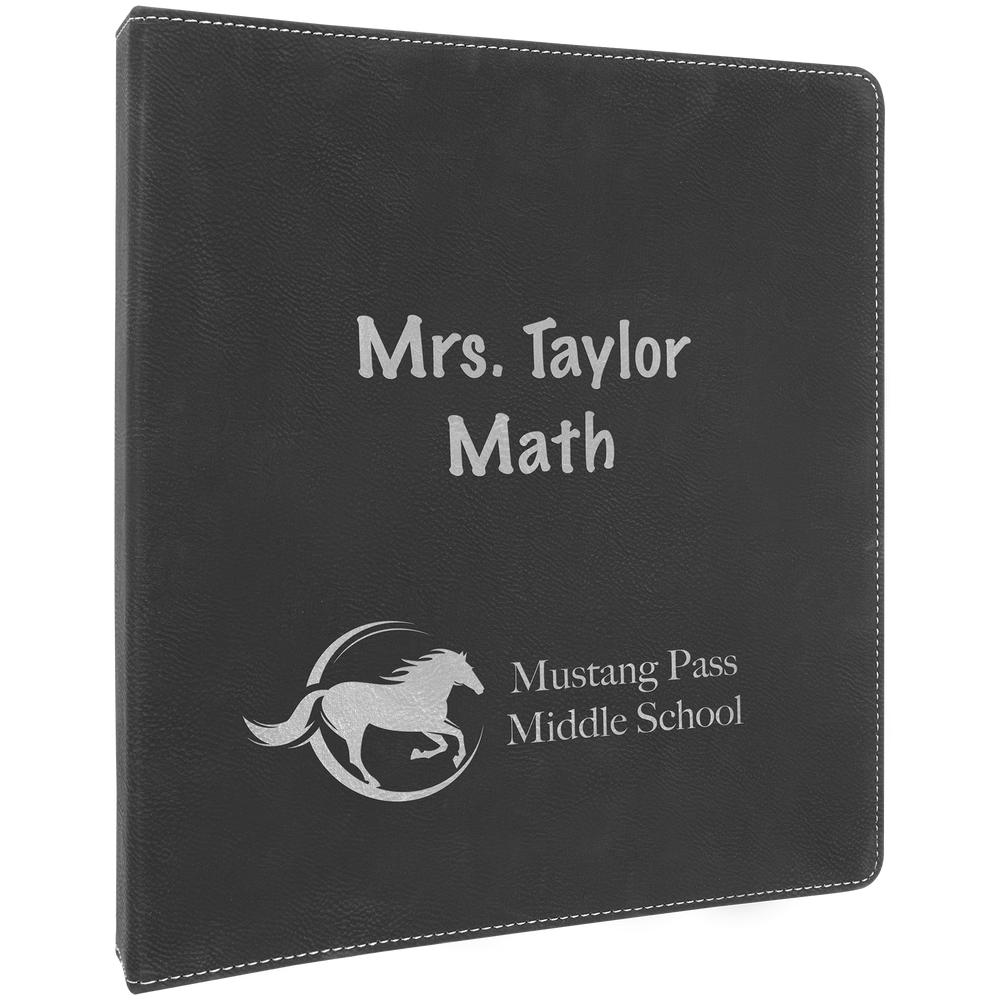 3-Ring Laserable Leatherette Binder