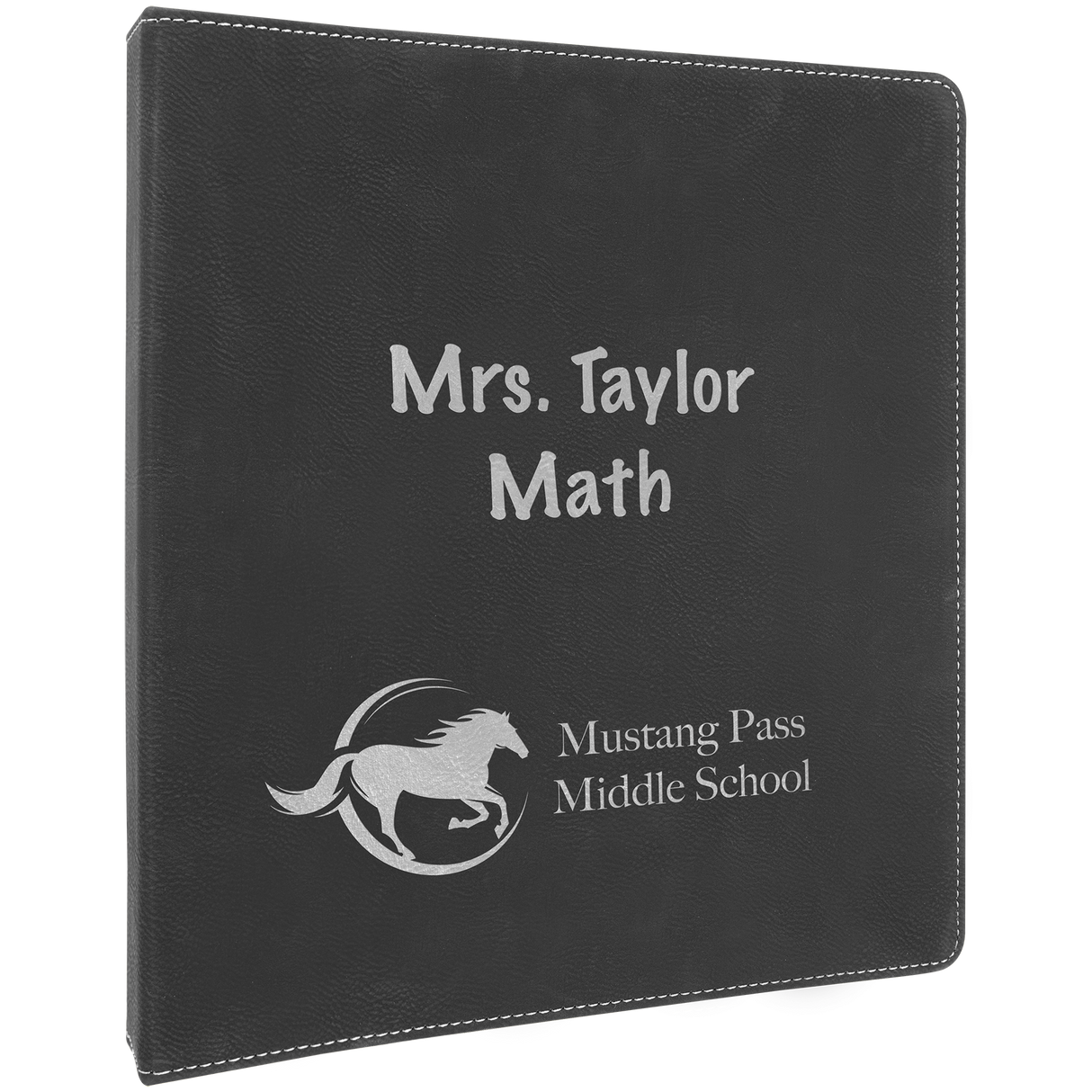 3-Ring Laserable Leatherette Binder