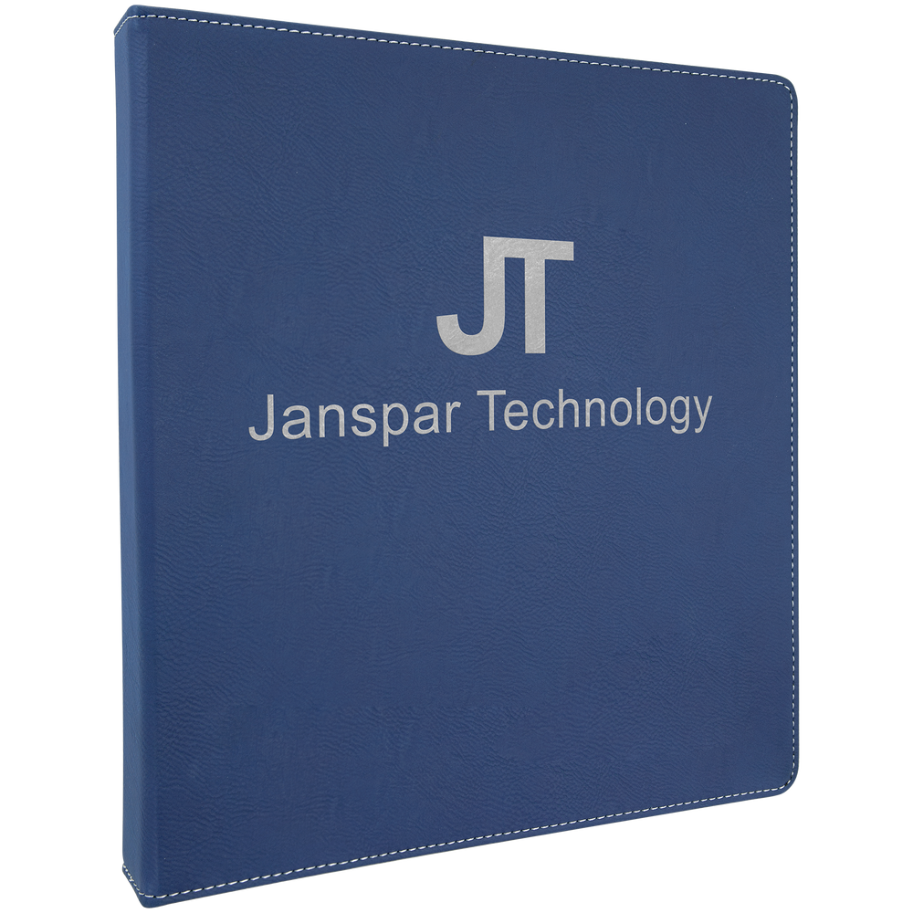 3-Ring Laserable Leatherette Binder