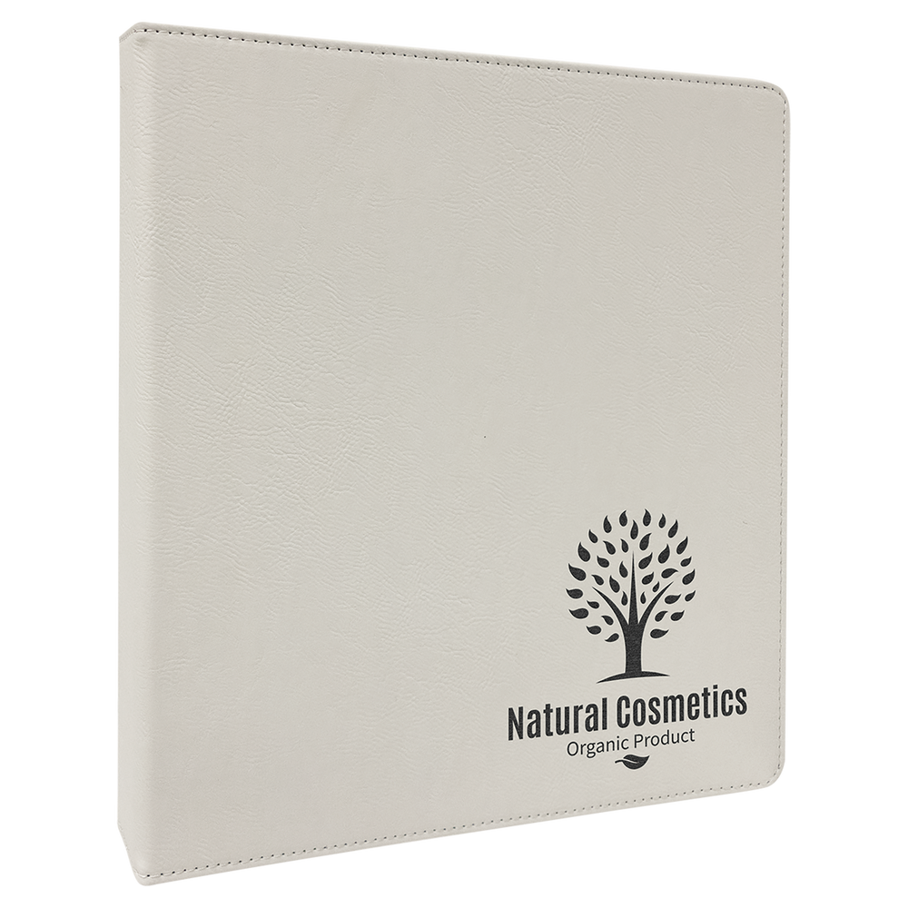 3-Ring Laserable Leatherette Binder