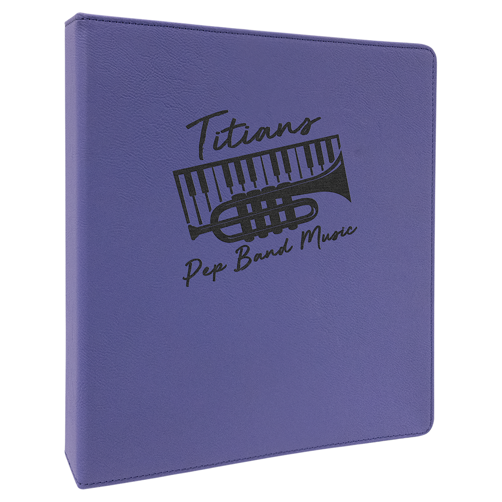 3-Ring Laserable Leatherette Binder
