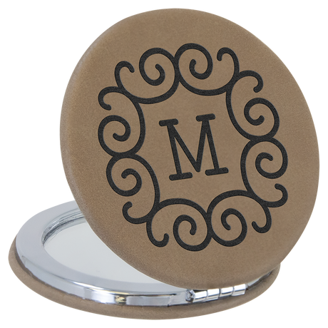 Leatherette Compact Mirrors