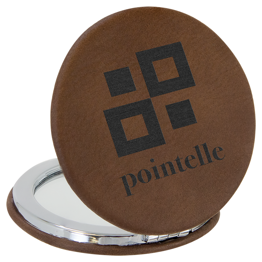 Leatherette Compact Mirrors