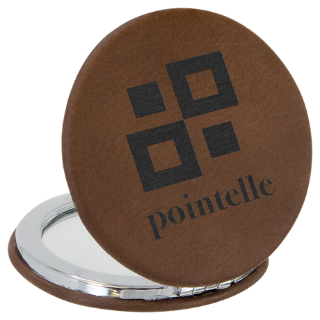 Leatherette Compact Mirrors