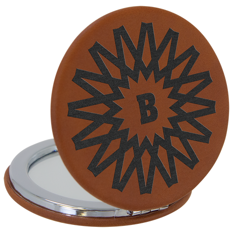 Leatherette Compact Mirrors