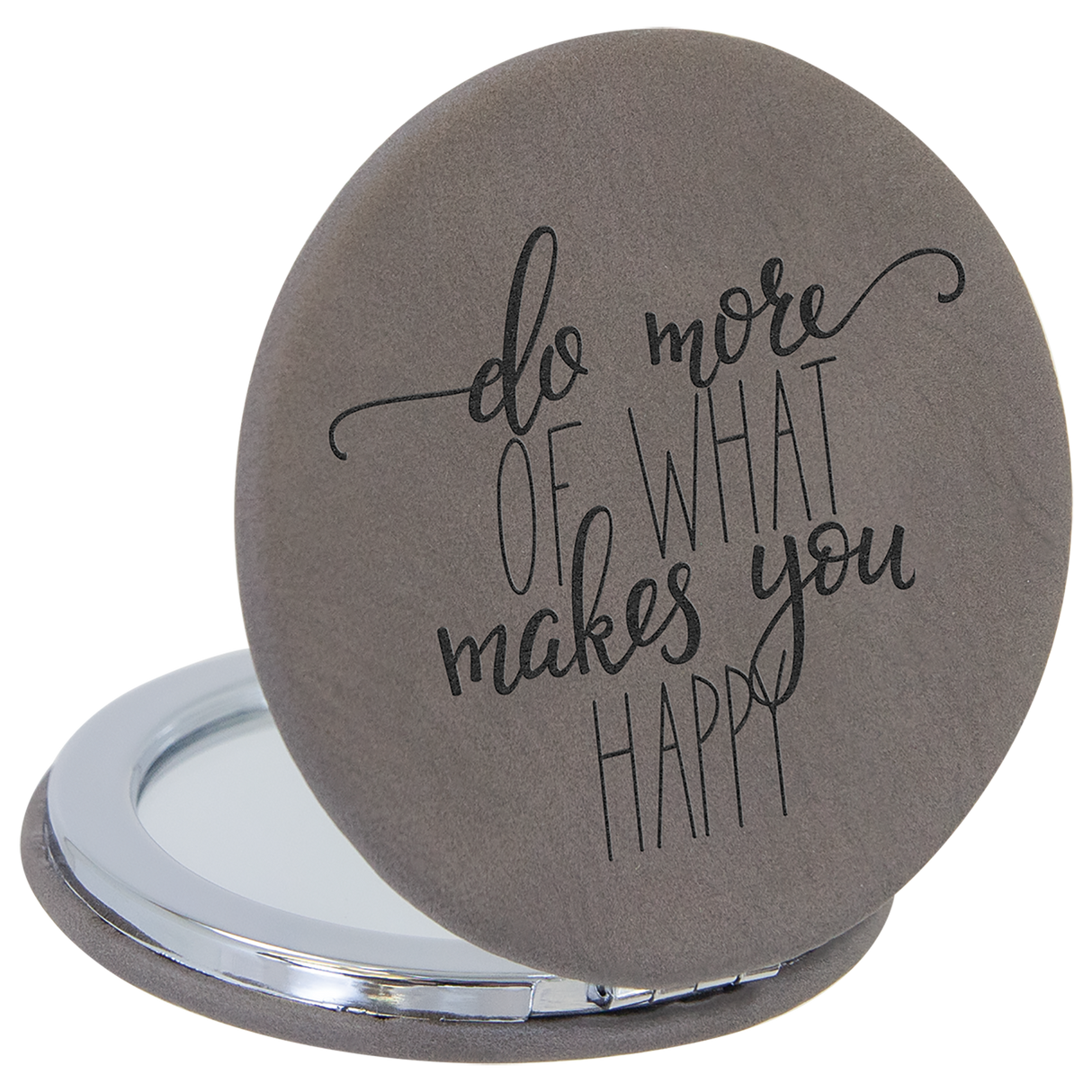 Leatherette Compact Mirrors