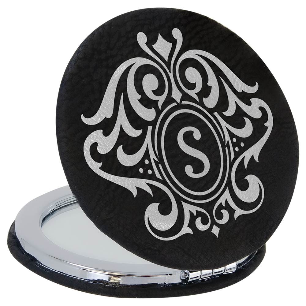 Leatherette Compact Mirrors