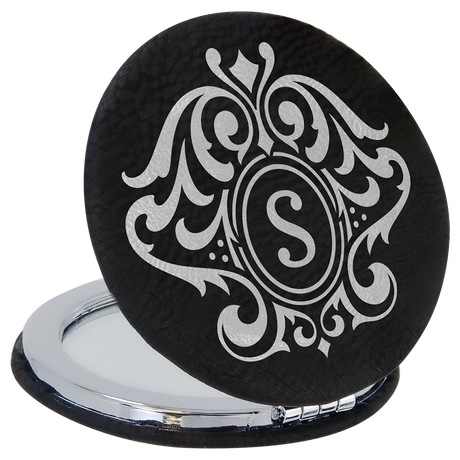Leatherette Compact Mirrors