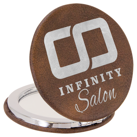 Leatherette Compact Mirrors