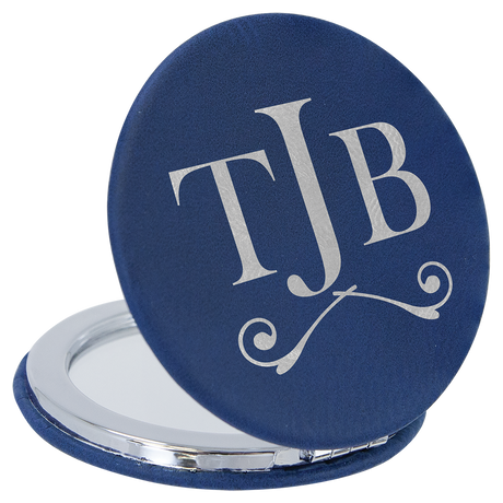 Leatherette Compact Mirrors