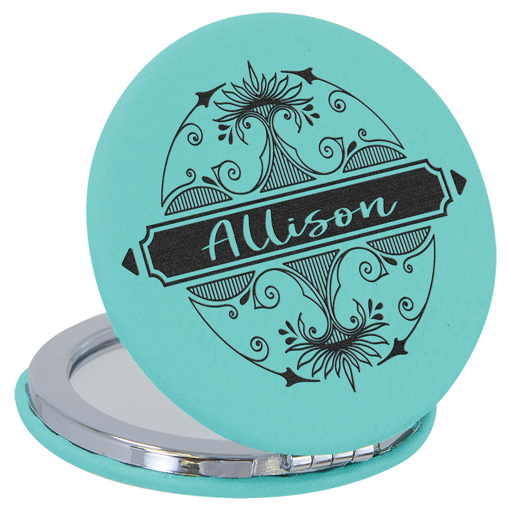 Leatherette Compact Mirrors