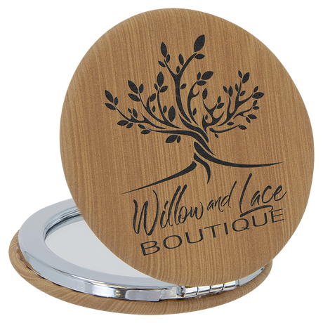 Leatherette Compact Mirrors