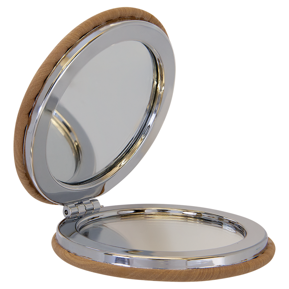 Leatherette Compact Mirrors