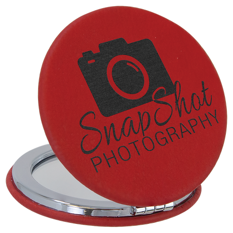 Leatherette Compact Mirrors