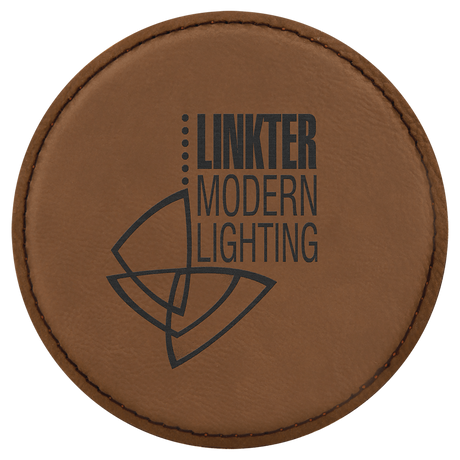 4 inch Individual Leatherette Coasters
