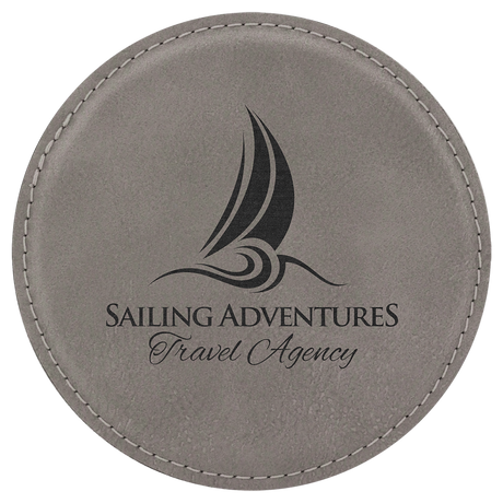 4 inch Individual Leatherette Coasters