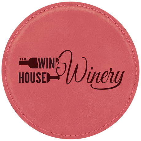 4 inch Individual Leatherette Coasters