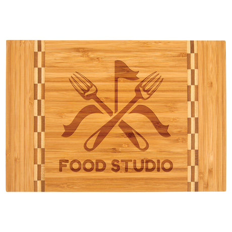 Butcher Block Inlay Bamboo Cutting Boards